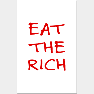 Eat the Rich Red Posters and Art